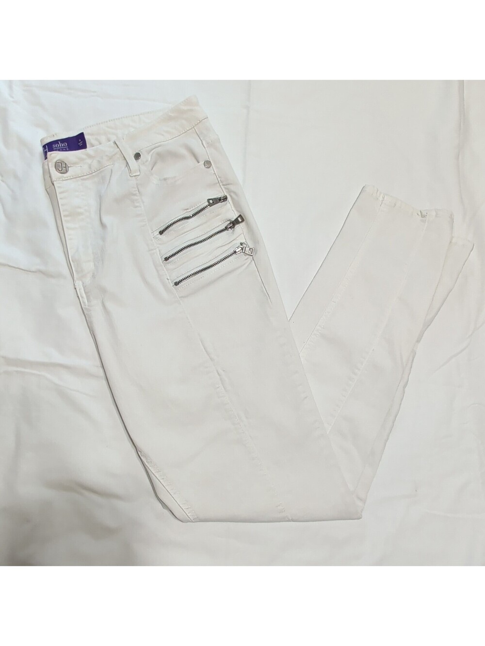 Soho Jeans Women’s Jennifer Hudson Jeans  Denim Button Pockets Zipper Size 14